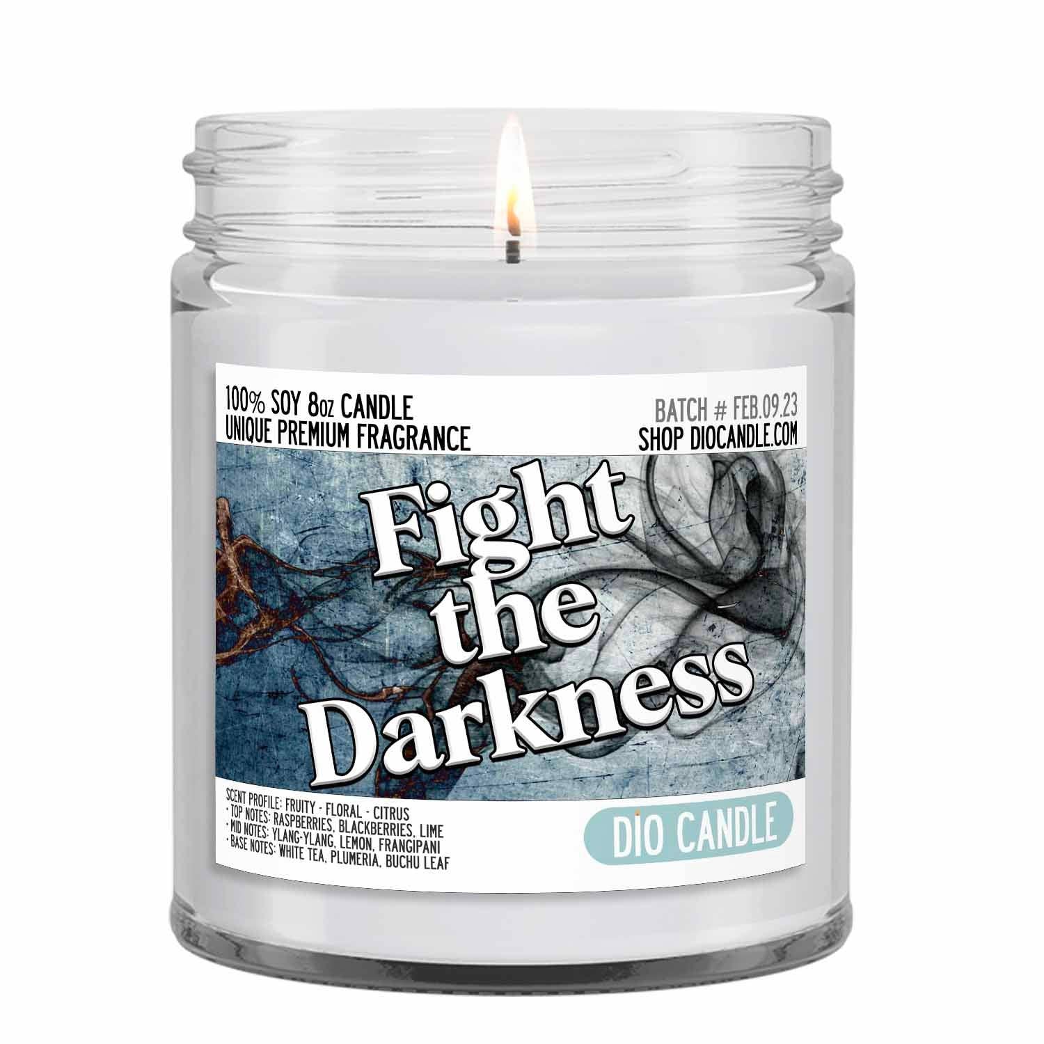 Dio Candle Company – wholesale Jar/filled candle – Fight the Darkness Candle1