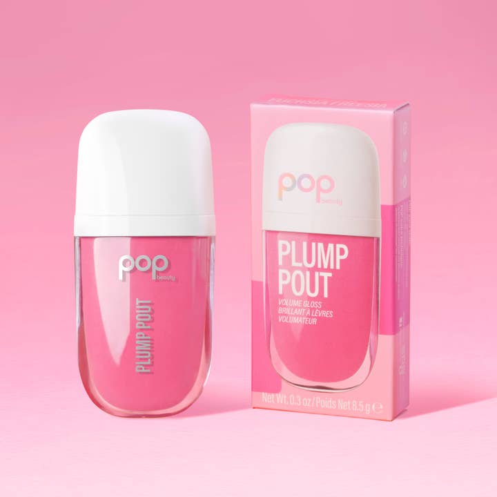 POP Beauty - Wholesale Lip Gloss - PLUMP POUT FUCHSIA FREESIA