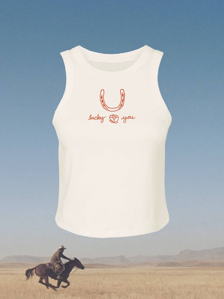 Geluksvogel Crop Tanktop voor wholesale door Intrigue Ink