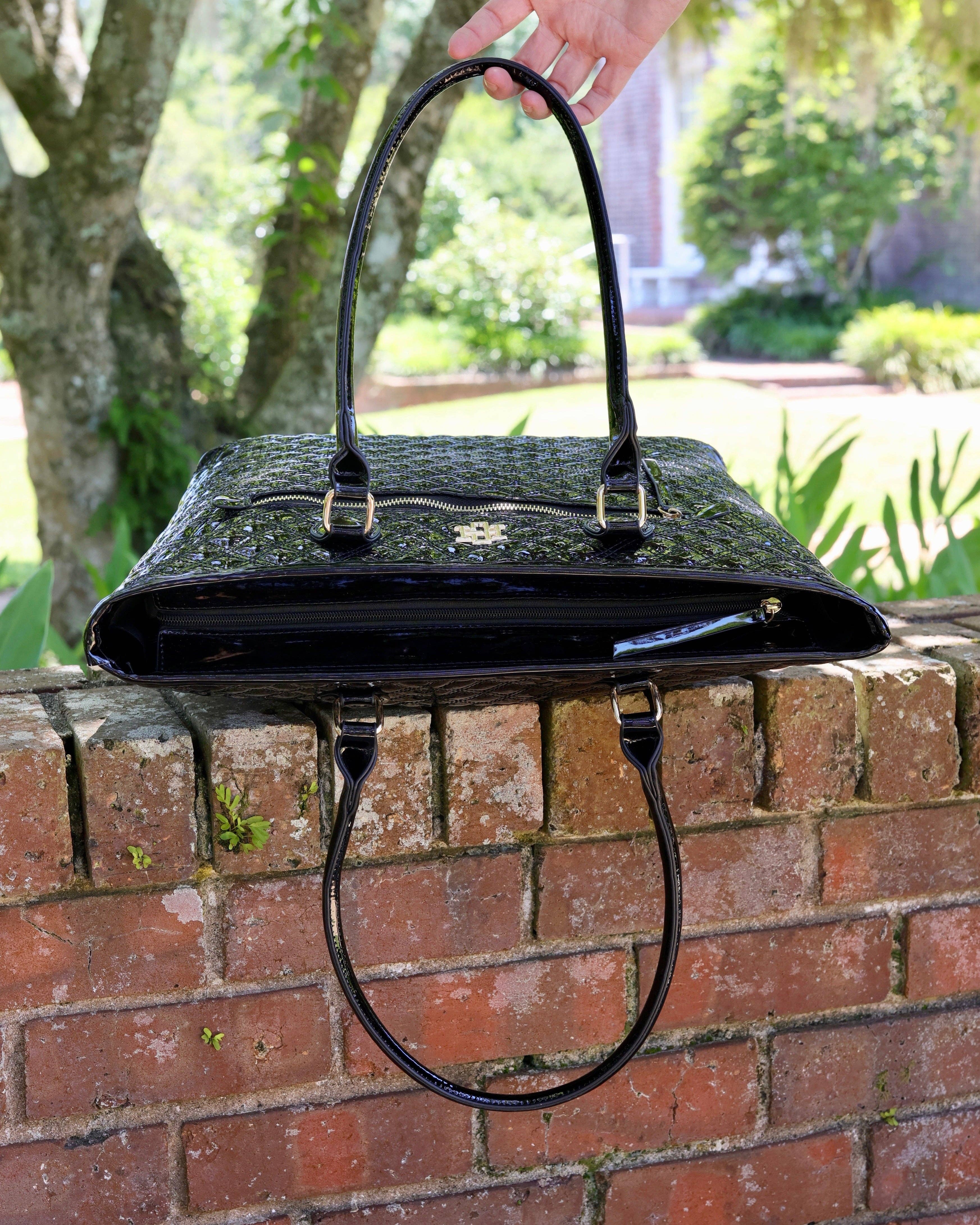 Caroline Hill - Wholesale Tote Bag - Women's - Jayden Tote Black Patent SQ7