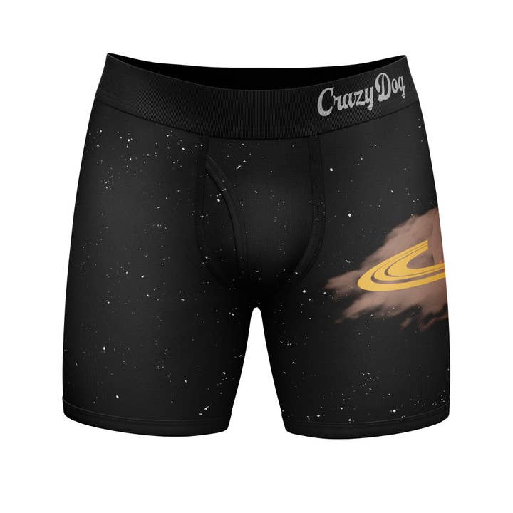 Black Gas Giant Space Funny Mens Boxer Briefs Cool Boxers Graphic for wholesale on Faire
