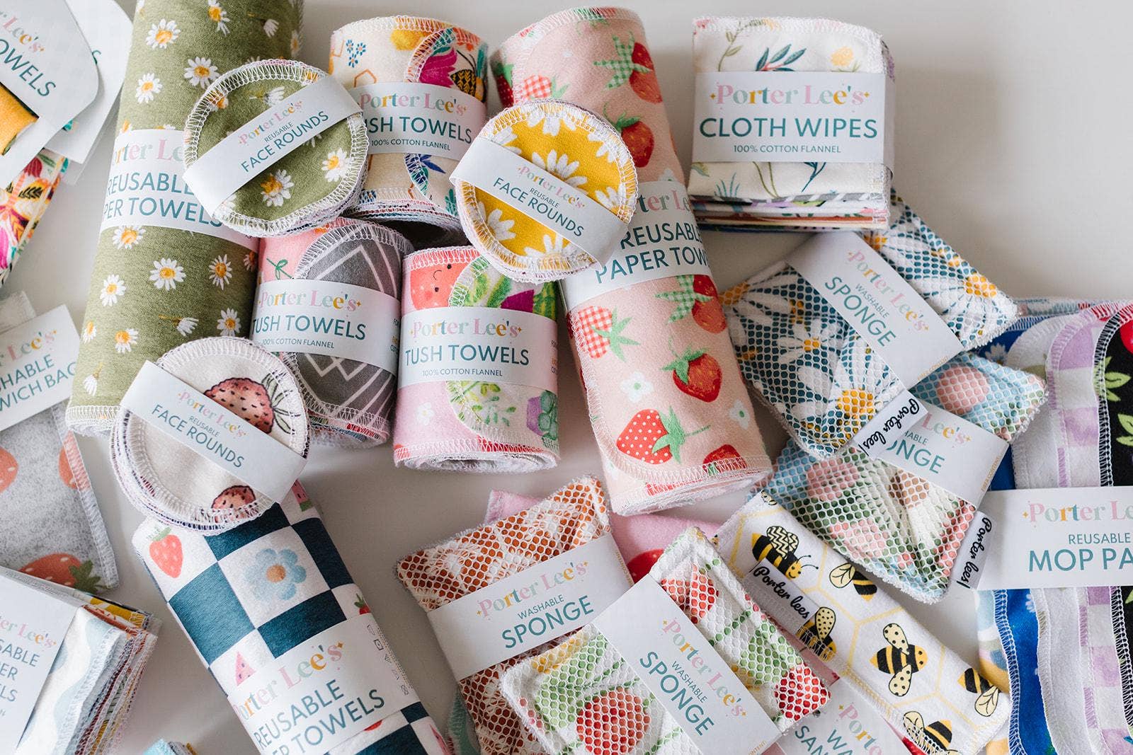 Porter Lee's – wholesale Paper towels – Reusable Paper Towels--24 count--Painted Prairie--Porter Lee's9