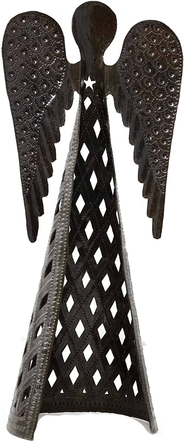 Haiti Fair Trade~ It's Cactus - Wholesale Christmas Decoration - Angel Table Top Decor, Handmade in Haiti, Recycled Metal Art4