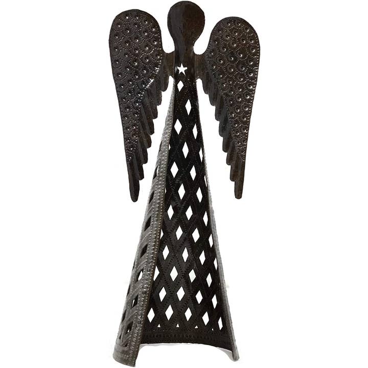 Haiti Fair Trade~ It's Cactus - Wholesale Christmas Decoration - Angel Table Top Decor, Handmade in Haiti, Recycled Metal Art4