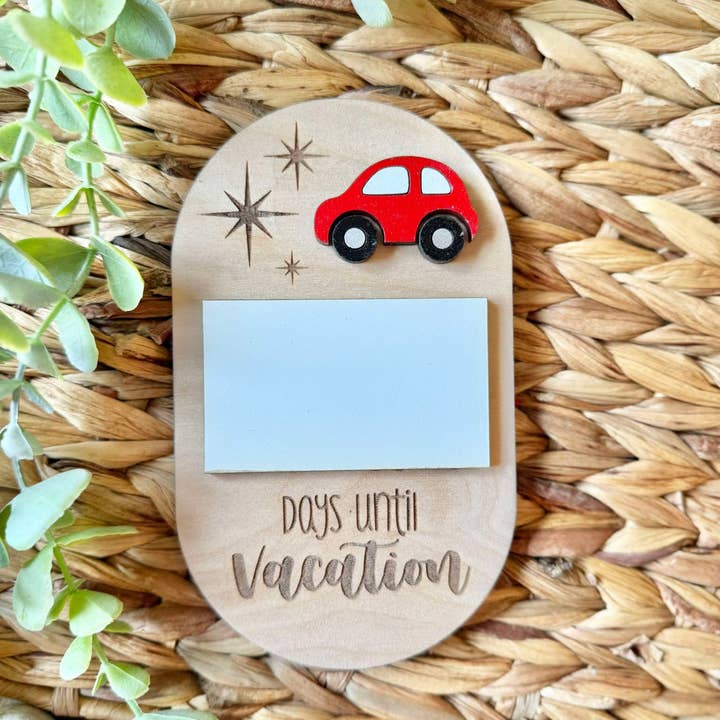 Walnut + Birch - Wholesale Whiteboard/Dry-Erase Board - Dry Erase Vacation Countdown - Road Trip