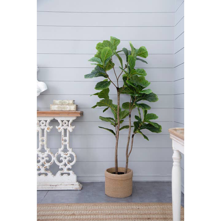 A&B Home Group Inc. - Wholesale Artificial plant - 24x24x59"H Faux Fiddle Leaf Fig in Black Pot6
