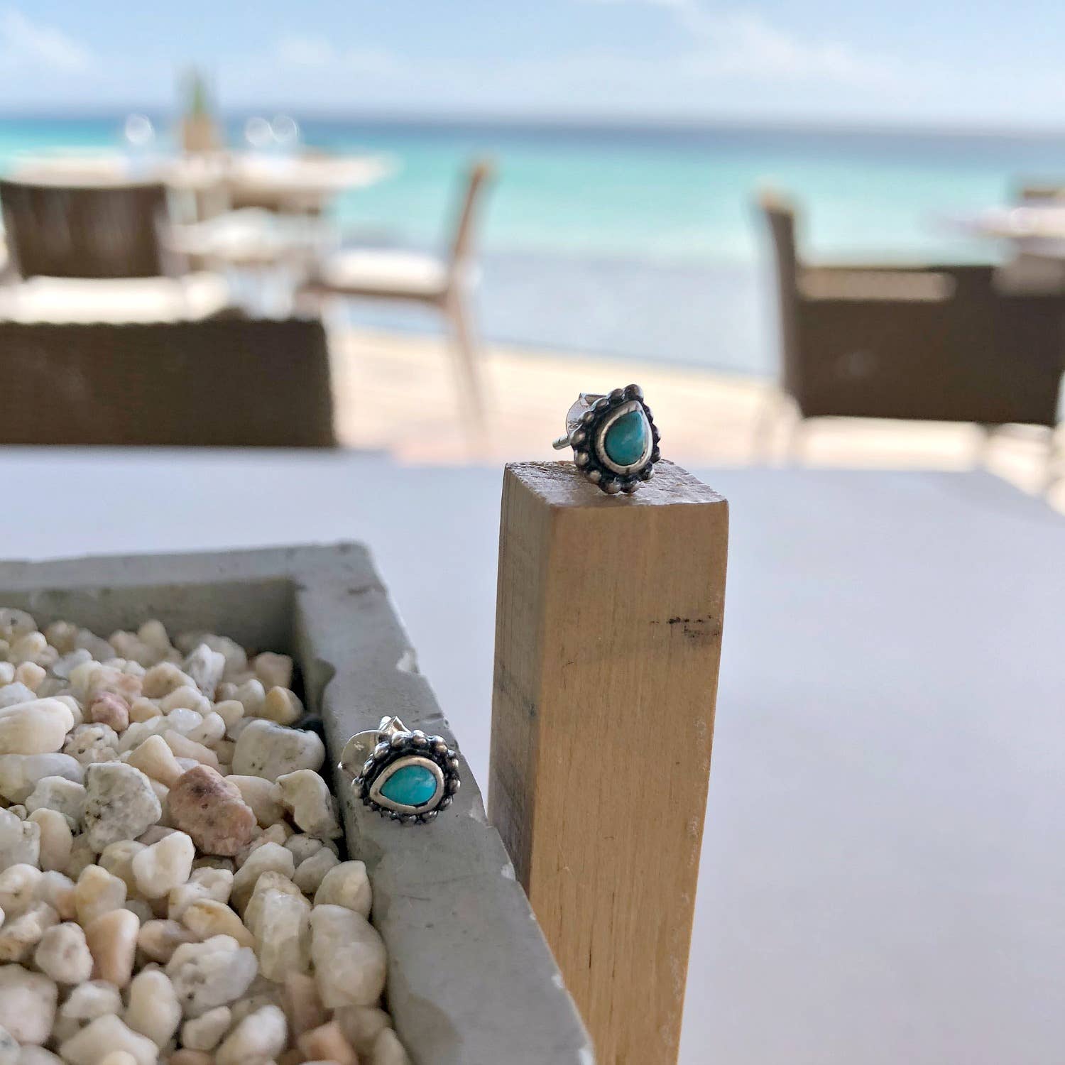 Sowell Jewelry - Wholesale Stud/Post Earrings - Maya Turquoise Stud Earrings1