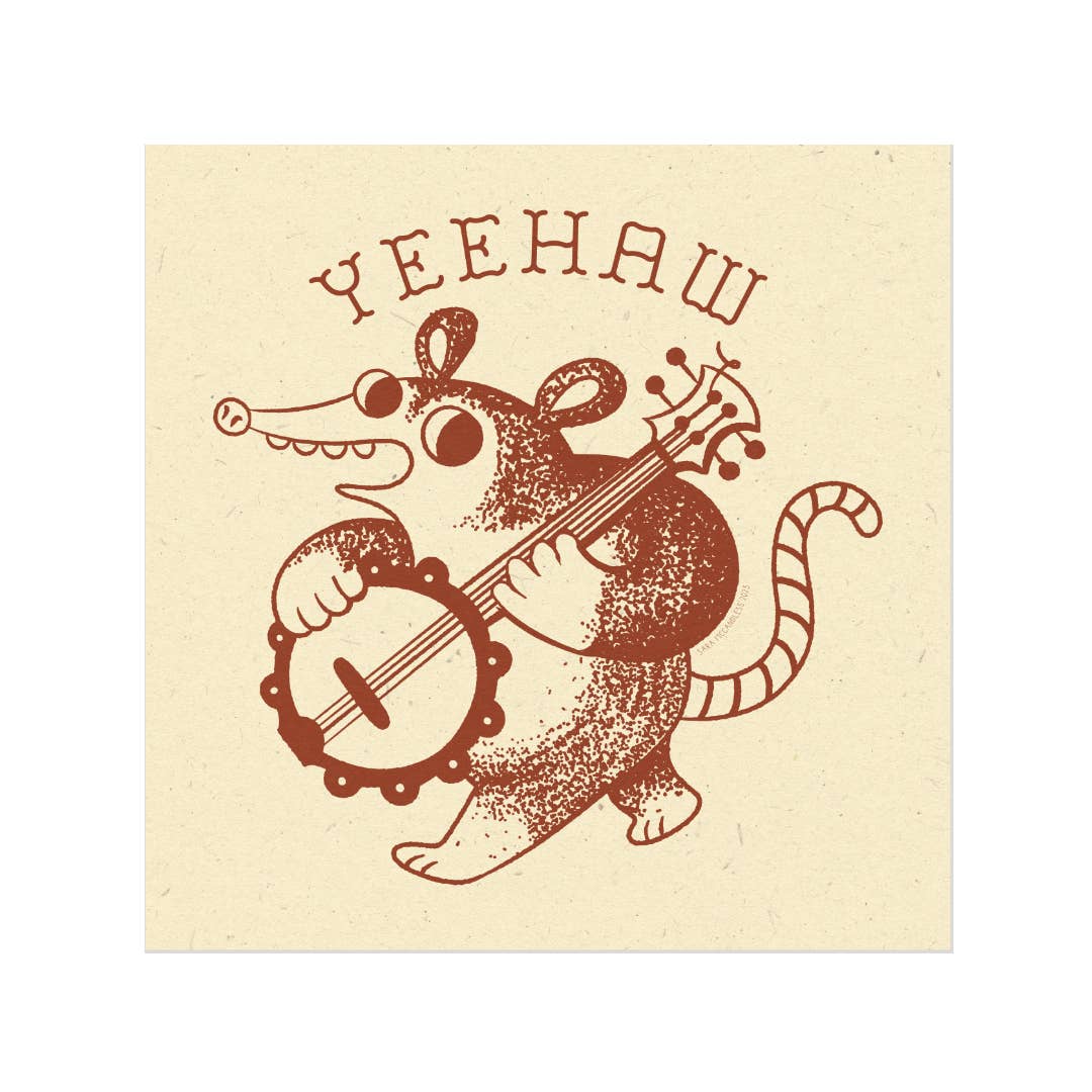 Sara McCandless Illustration - Wholesale Art Print - Banjo Possum Print2