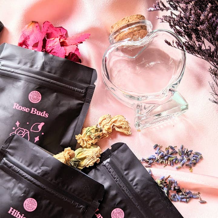 Goddess Provisions - Wholesale Meditation Supplies - Divine Love Ritual Kit, Love Spell, Self Love Ceremony, Pink