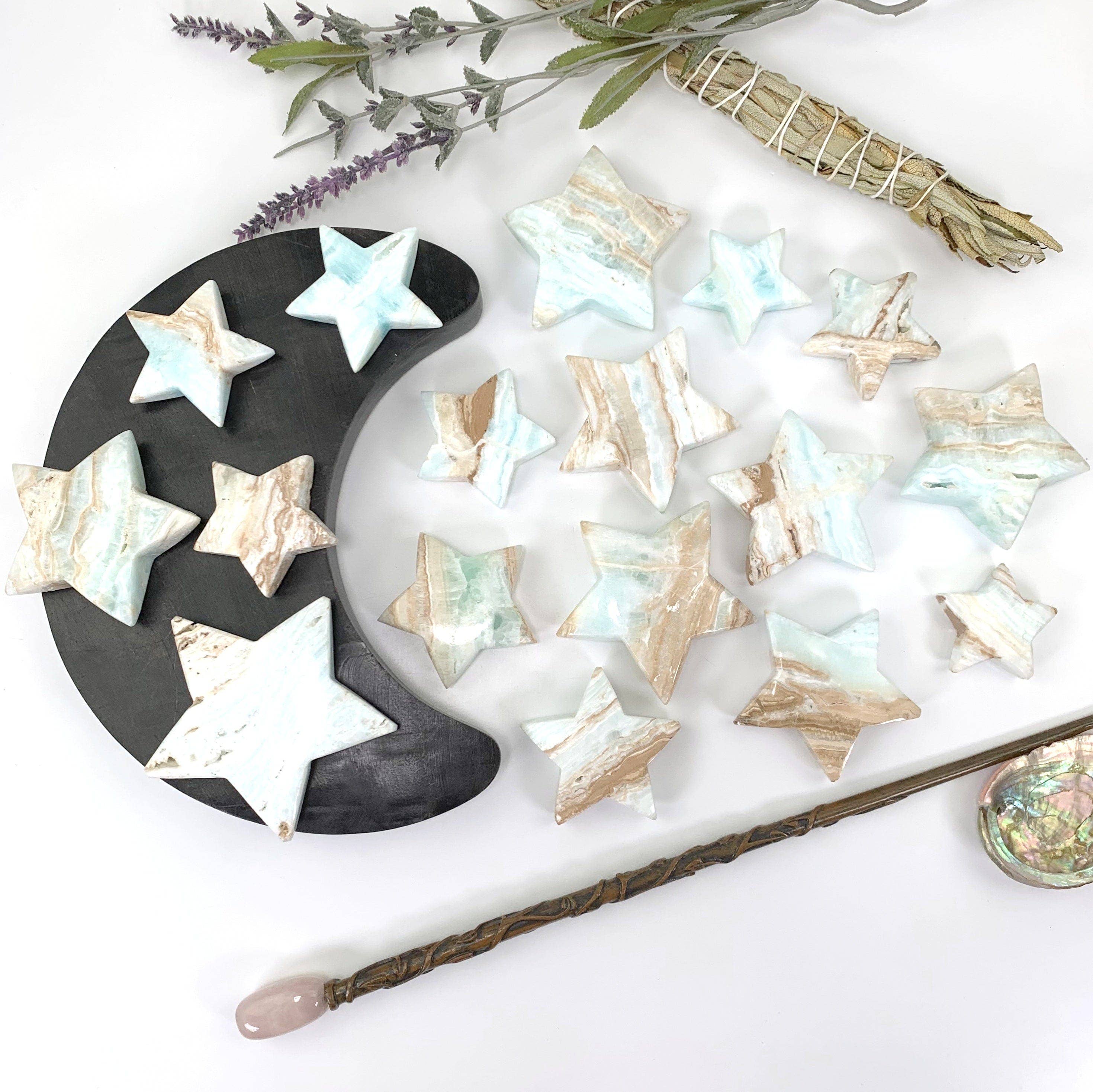 Rock Paradise – wholesale Andlig sten/kristall – Karibiska kalcitkristallblå aragonitstjärnor efter vikt2