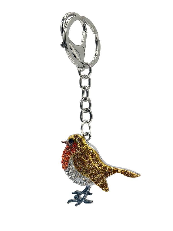 Robin Diamante Keyring for wholesale by Wildtouch