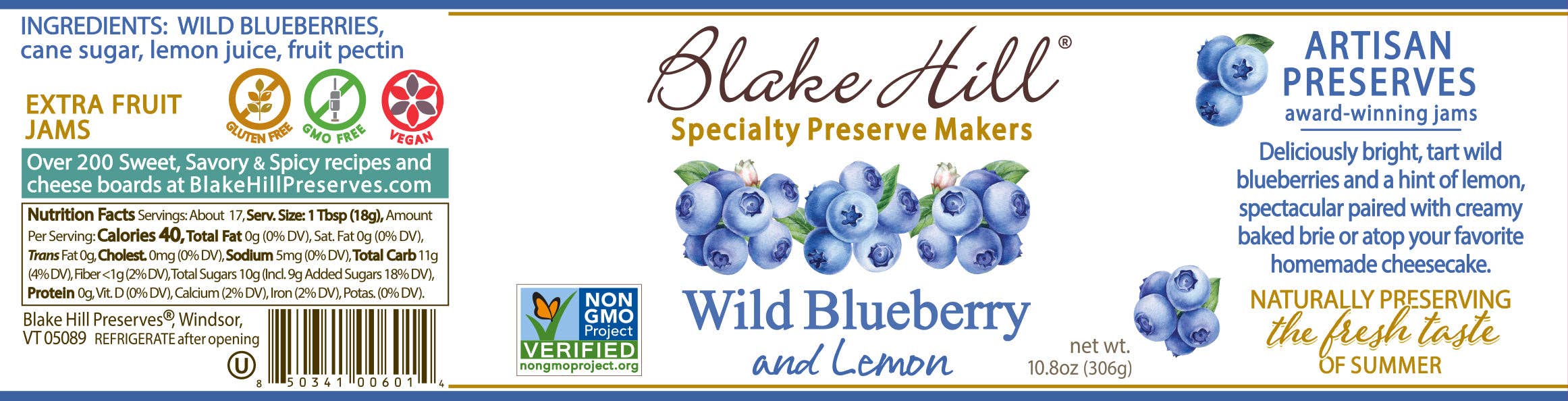 Blake Hill Preserves - Wholesale Jam/Jelly - Wild Blueberry12