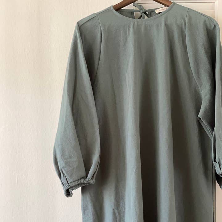 Ogden Dress Dark Green for wholesale by April Meets October