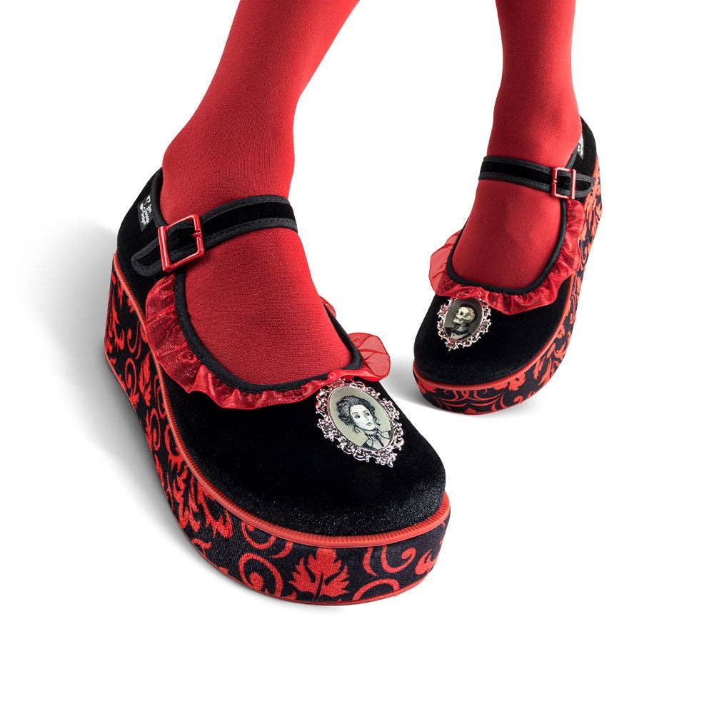 Hot Chocolate Design - Wholesale Platform Heels - Women's - Chocolaticas® Memento Mori Women's Mary Jane Platform0