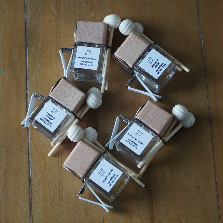 Hickory Hill Bath Company - Wholesale Car Freshener - Unisex - Eucalyptus + Mint Car Diffuser, Vent Adjustable, Non-Toxic2