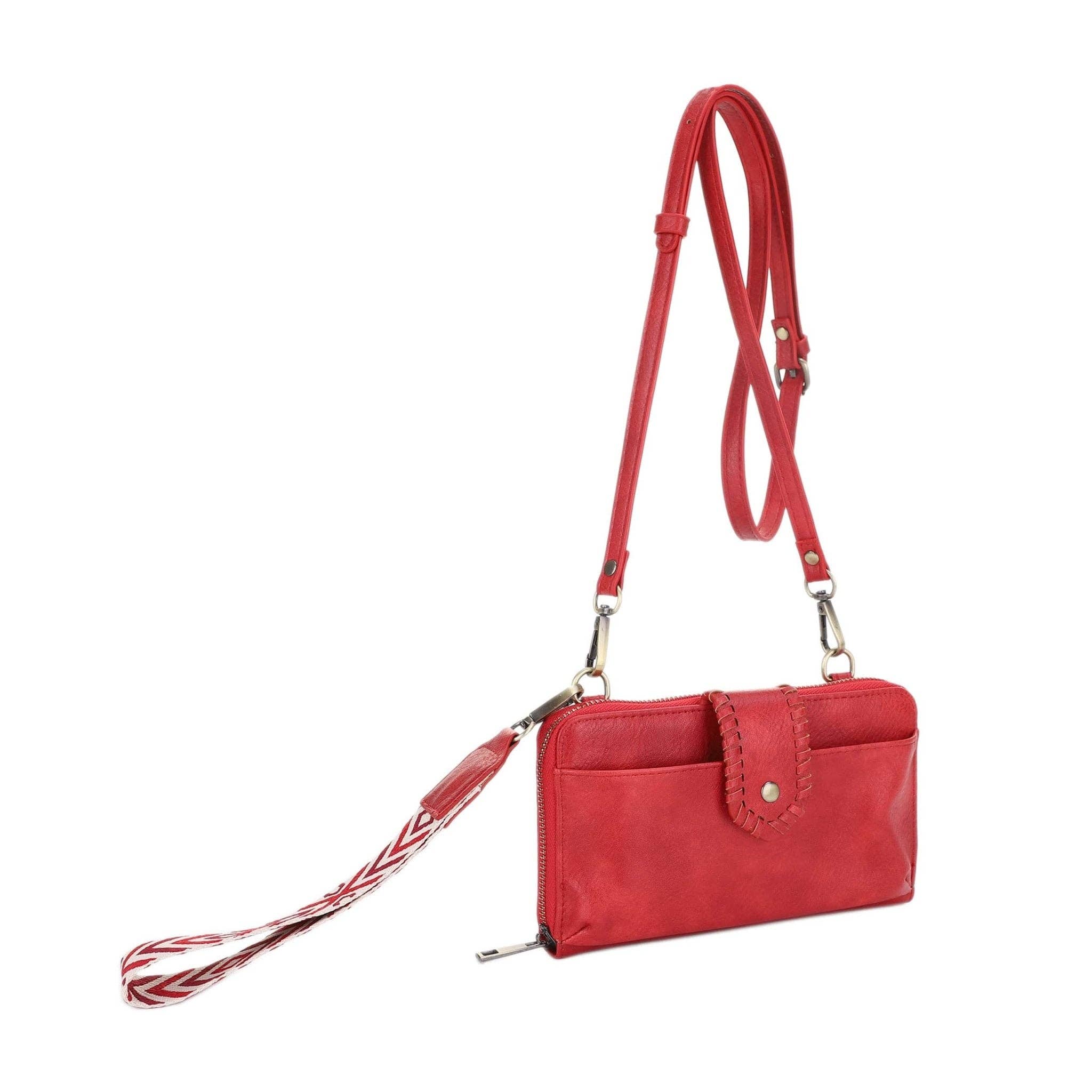 MiMi Wholesale - Wholesale Crossbody Bag - Women's - SV32087WW Jolie Crossbody Wallet With Boho Wrist Strap5