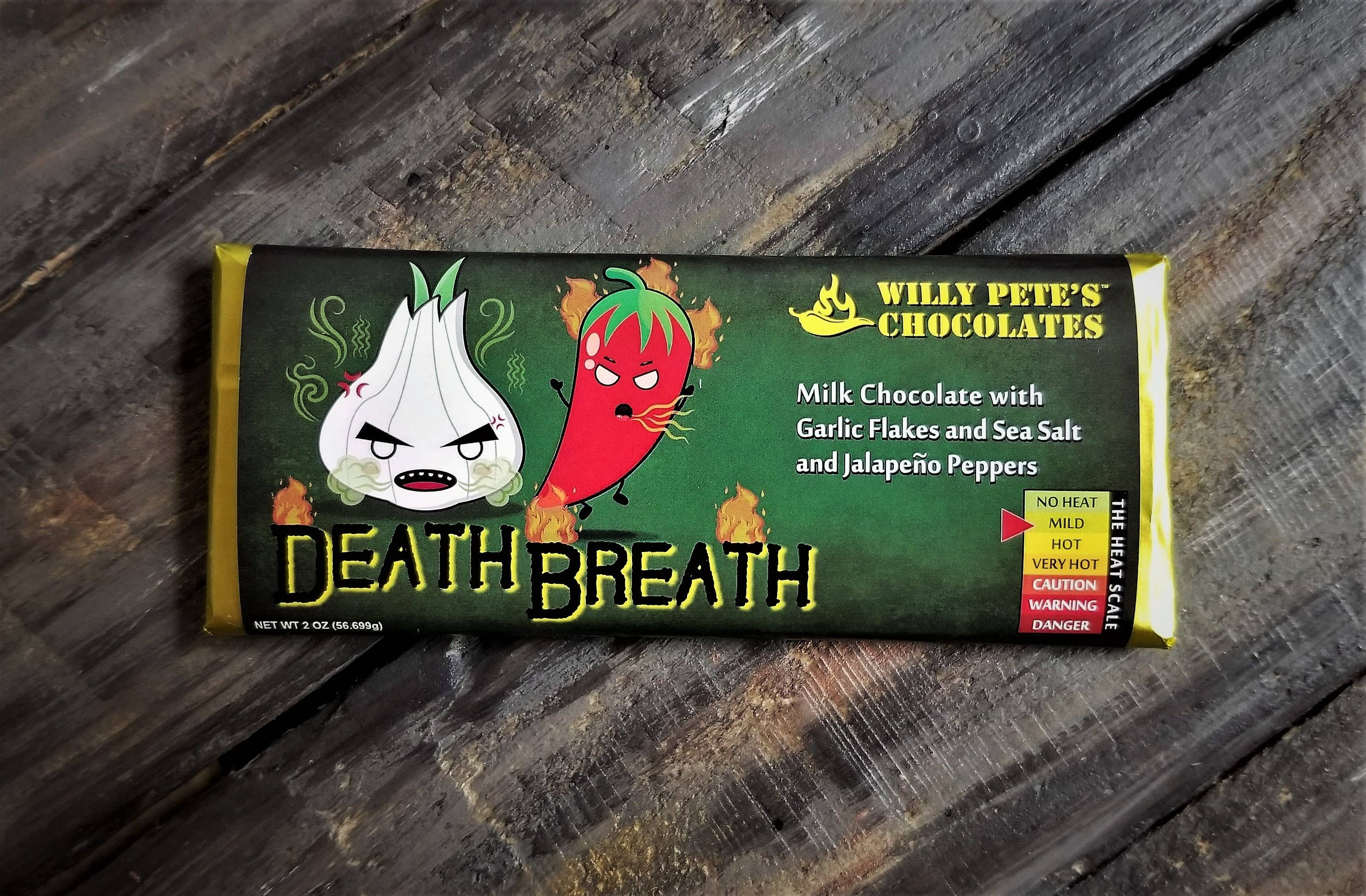 Willy Petes Chocolate Co - Wholesale Chocolate Bar - Death Breath Chocolate Bar1