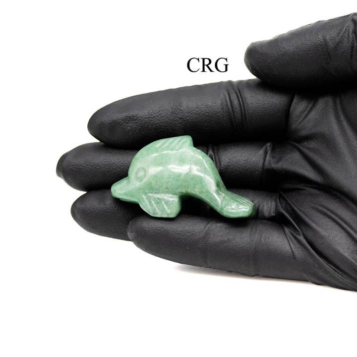 Crystal River Gems LLC - Wholesale Spiritual Stone/Crystal - SET OF 4 - Gemstone Dolphins / Mixed Gemstones / 1-2" Avg