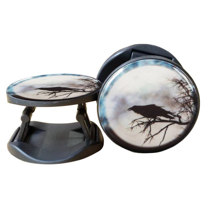 Raven Against the Moon Adjustable Mobile Phone Stand Holder for wholesale by NoMonet
