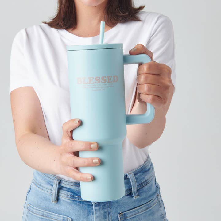 BLESSED 40 oz. Tumbler for wholesale by The Vintage Sparrow
