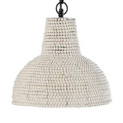 Beaded Hanging Lamp White for wholesale by Angle