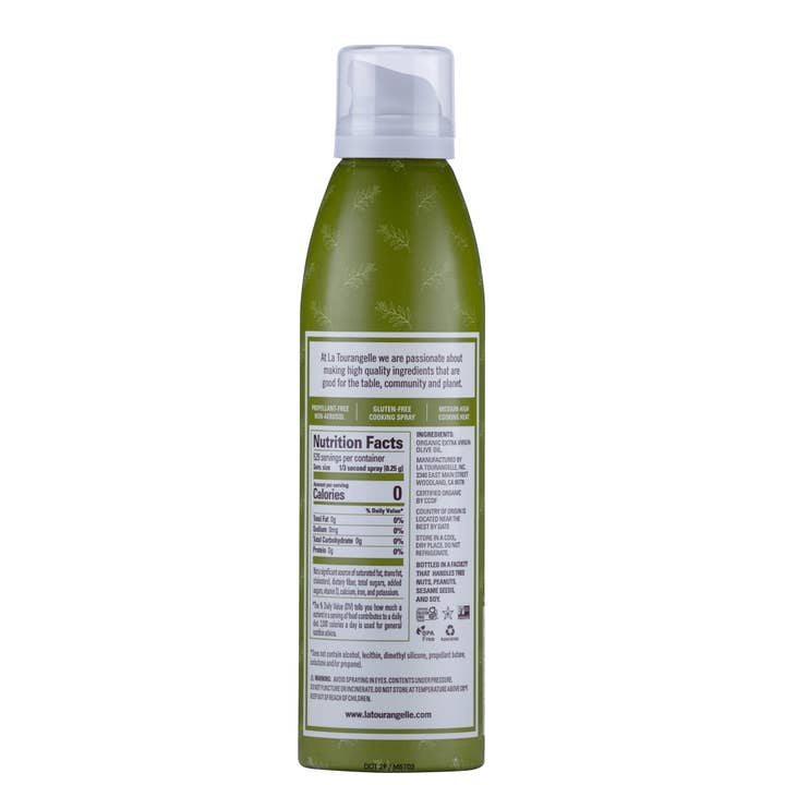 La Tourangelle - Wholesale Olive Oil - Organic Extra Virgin Olive Oil Cooking Spray - 6 Units1
