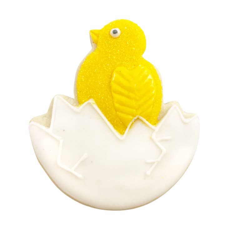 CookieCutter.com - Wholesale Cookie Cutter - Chick in Egg Tin Cookie Cutter 3.5 in B14961