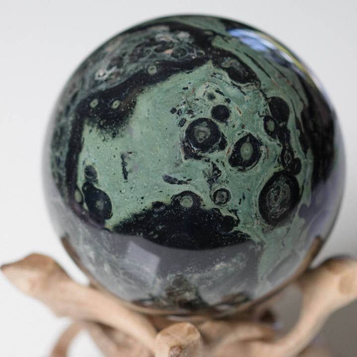 Tiny Rituals - Wholesale Spiritual Stone/Crystal - Kambaba Jasper Sphere - AAA Premium Quality45