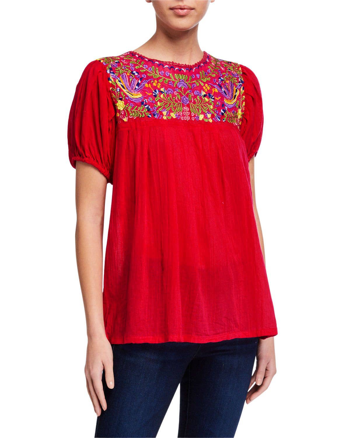 Raj Trading & Imports (USA) Inc. – wholesale Blouse – Women’s – Selena Embroidered Top1