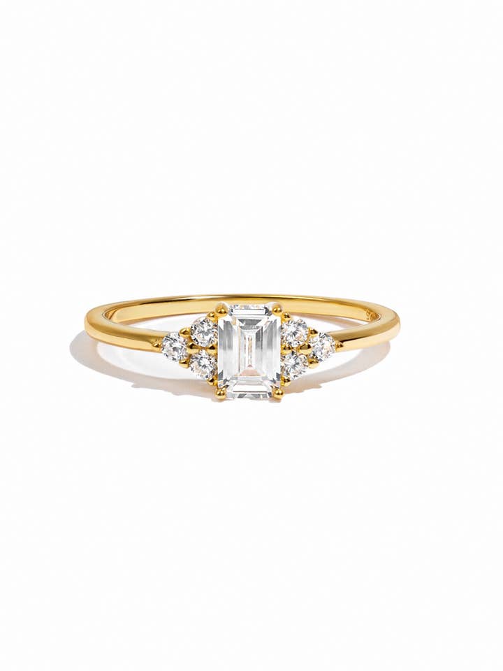 Emerald Cut Stacking Ring for wholesale by Sami Jewels