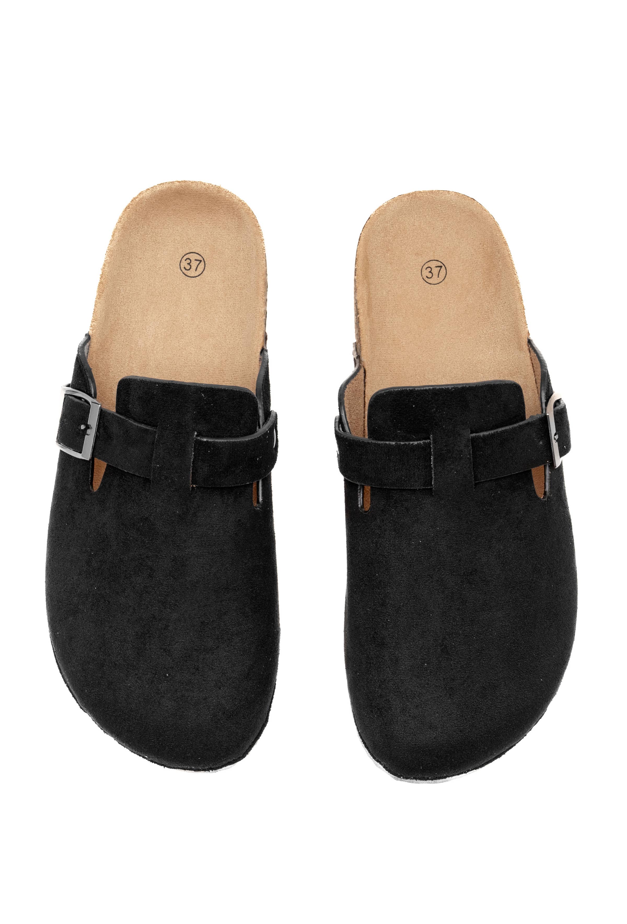 C'M PARIS - Wholesale Mules - Women's - Classic Suedette Mule with Buckle 21102