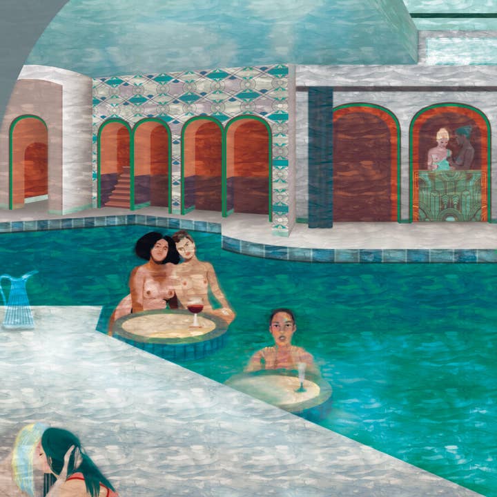 Cilé - Wholesale Wallpaper - Panoramic wallpaper The Baths2