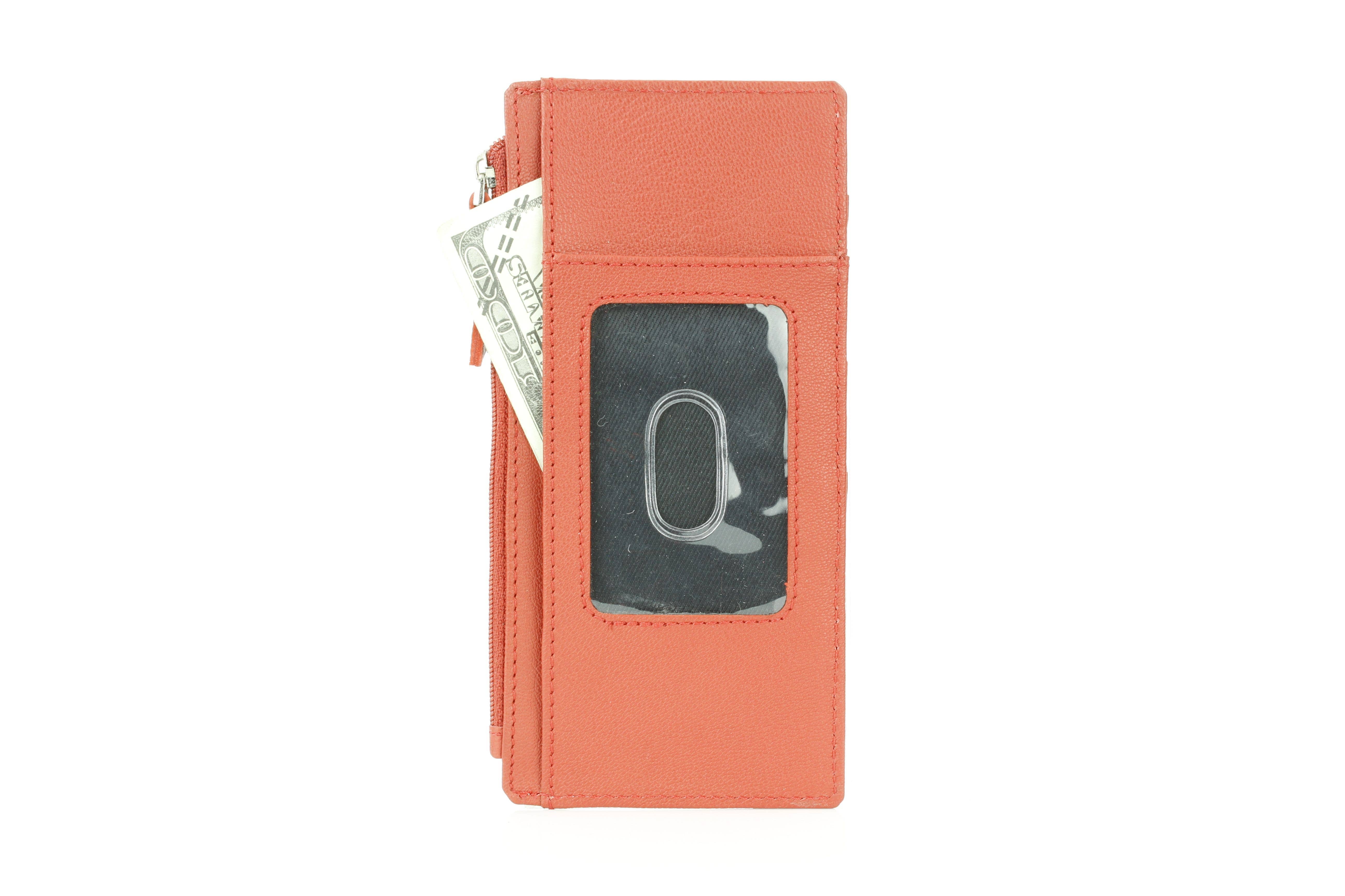 Leather Impressions Inc – Großhandel Kartenetui – Damen – Lange Lederkartenbörse mit Druckknopfverschluss RB LW 21 100311