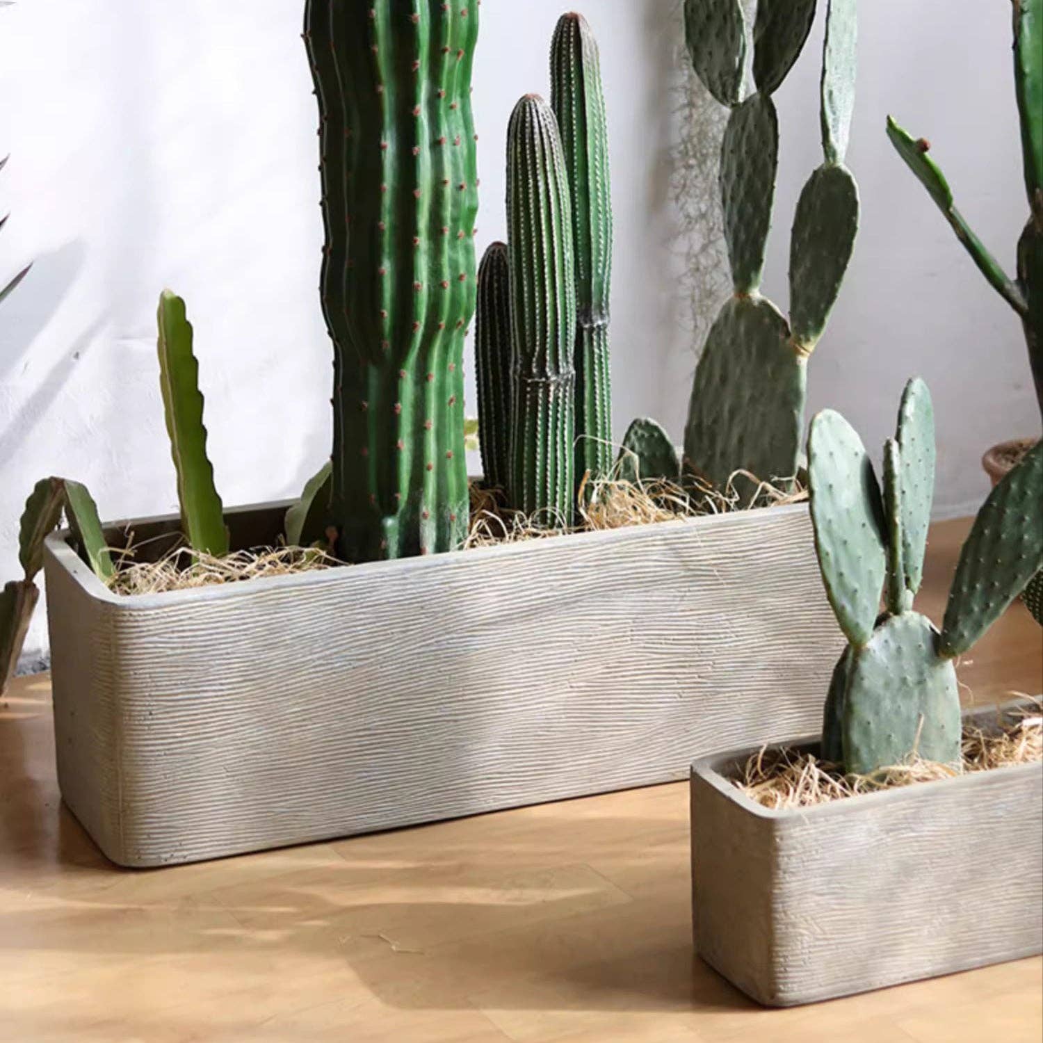 Rustic Reach - Wholesale Planter Box - Modern Rectangular Textured Planter7