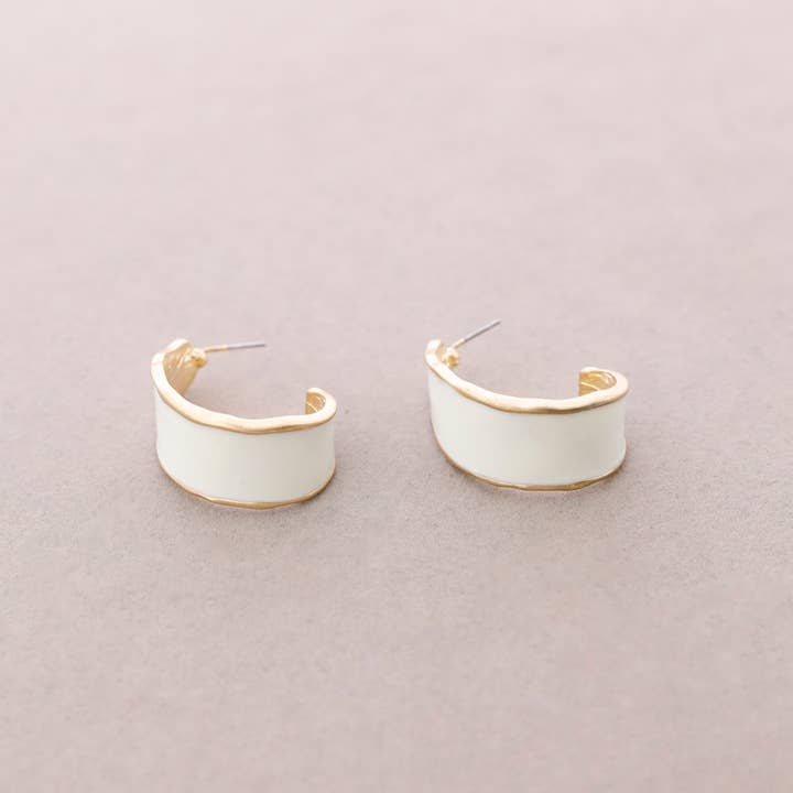 Sonata - Vendita all'ingrosso Orecchini a cerchio - Orecchini a cerchio in metallo smaltato7