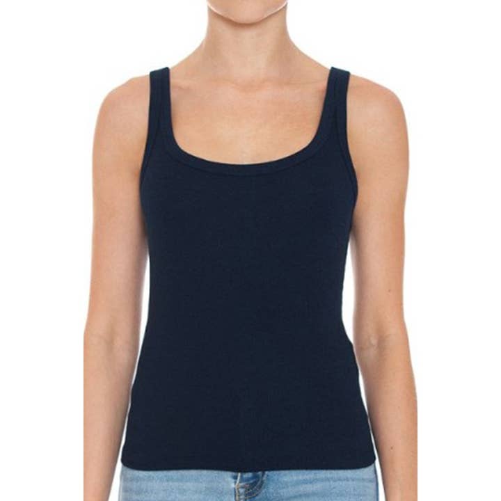 Timeless - Wholesale Tank Top - Women's - RIBBED DOUBLE SCOOP NECK TANK TOP16