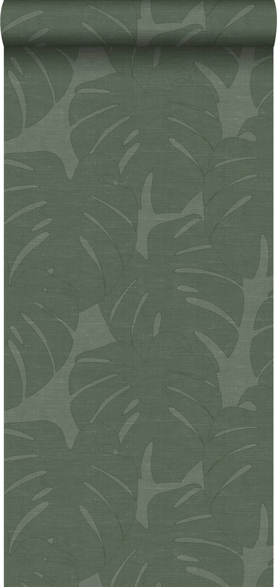 The Design Department b.v. - Vendita all'ingrosso Carta da parati - Carta da parati con foglie e struttura tessuta4