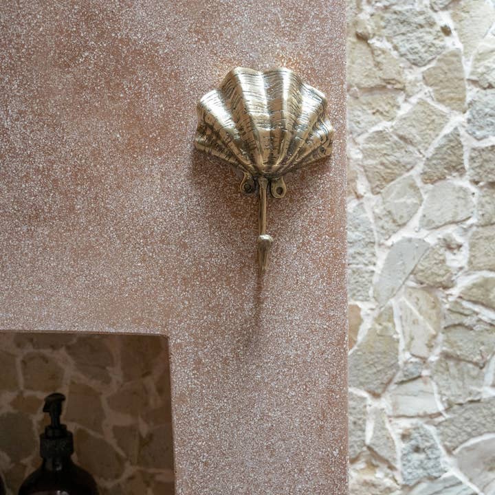 Hippie Monkey - Wholesale Wall Hook - The Shell Brass Hook - Hippie Monkey - 20242