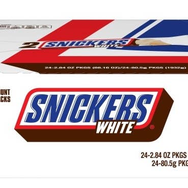 iSweet.ca - Wholesale Chocolate Bar - (S2-03)Snickers-White - Share Size 1.41oz (40g) x 24 Units0