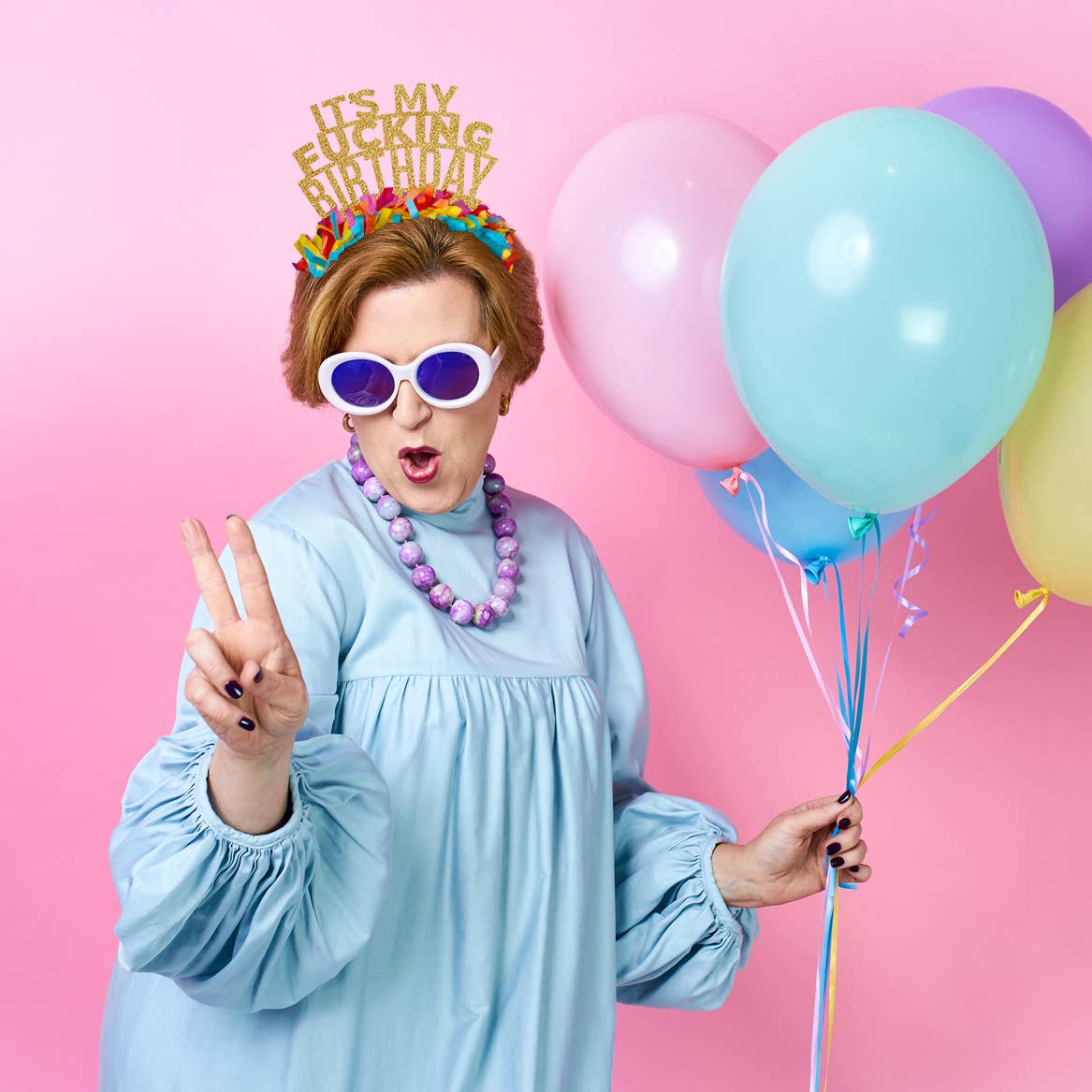 Festive Gal - Vendita all'ingrosso Cappello/Corona da festa - Fascia per capelli con scritta «It's My Fucking1