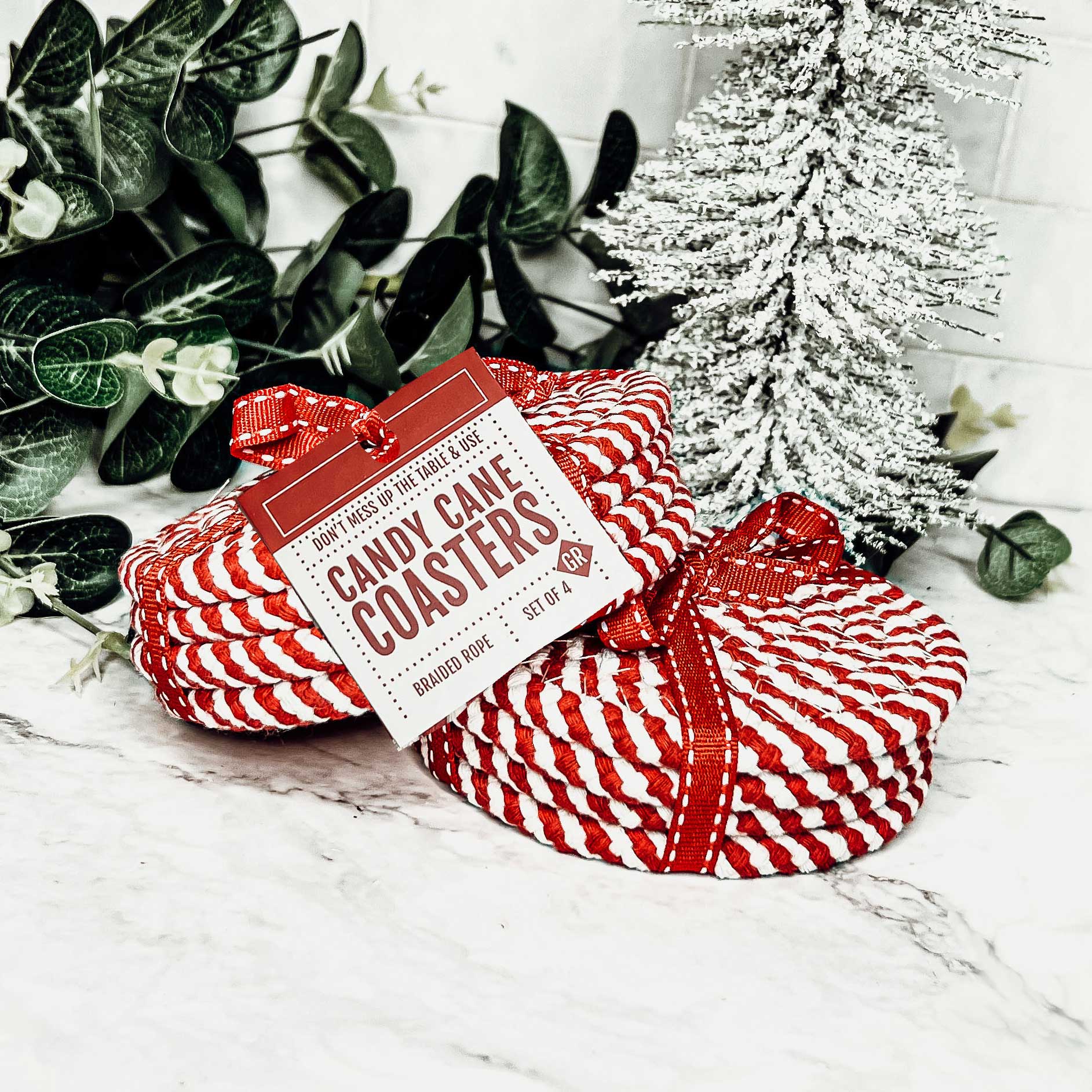 Gia Roma - Wholesale Coasters - Fall Fabric Coaster Sets, Gift Ready | Autumn Tabletop Decor19