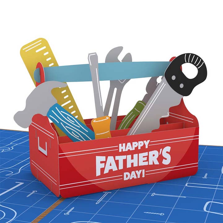 Lovepop Cards - Wholesale Father's Day Card - Father's Day Toolbox 5''x7'' Card, Pop-Up Cards