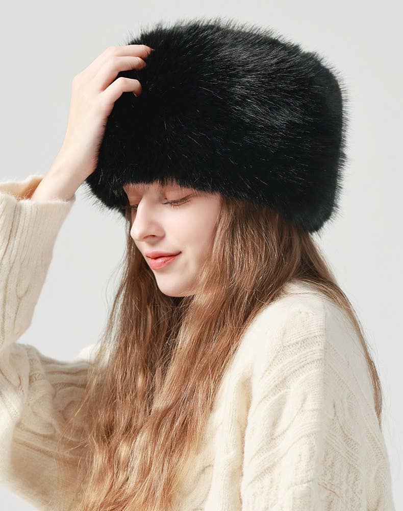 Crave by FW - Wholesale Bucket Hat - Women's - Fuzzy Furry Winter Faux Fur Hat Warm Fluffy Bucket Hat8