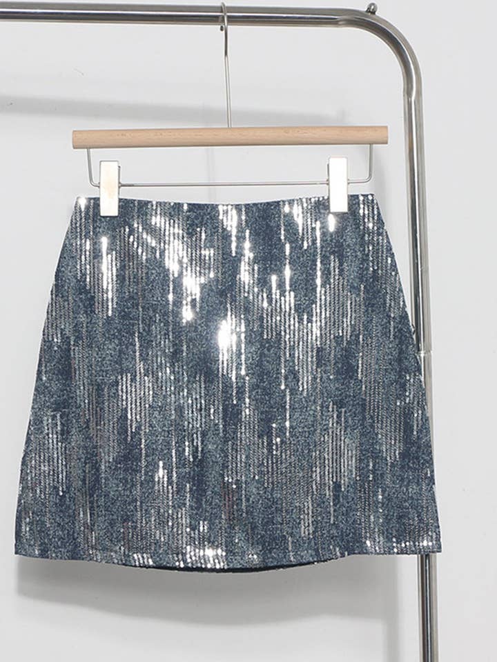 Mccolin - Wholesale Skirt - Women's - Sequin Sparkle Mini Skirt2