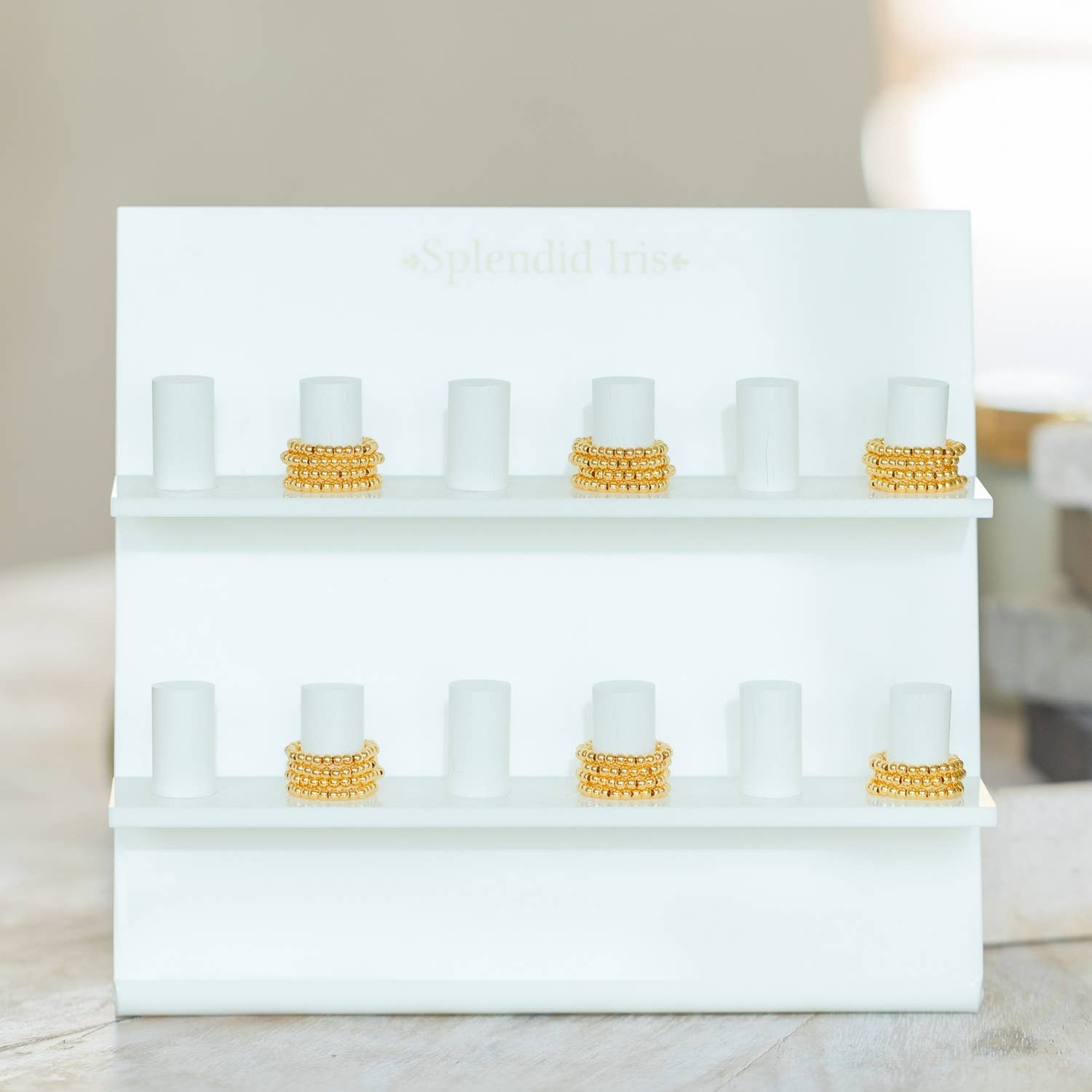 Splendid Iris - Wholesale Retailer Display - Jewelry - Branded Two Tier Ring Display1