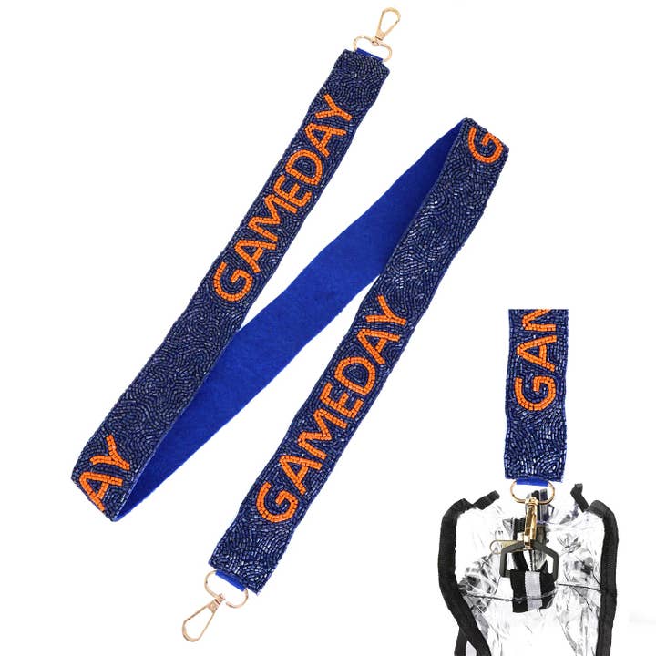 SP Sophia Collection - Wholesale Bag Strap - Women's - Seed Beaded "Game Day" Crossbody Shoulder Bag Strap