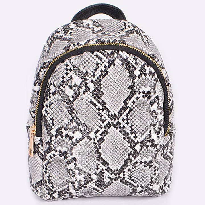 Mochila de Pele de Réptil Faux por atacado de 3AM BY H&D ACCESSORIES