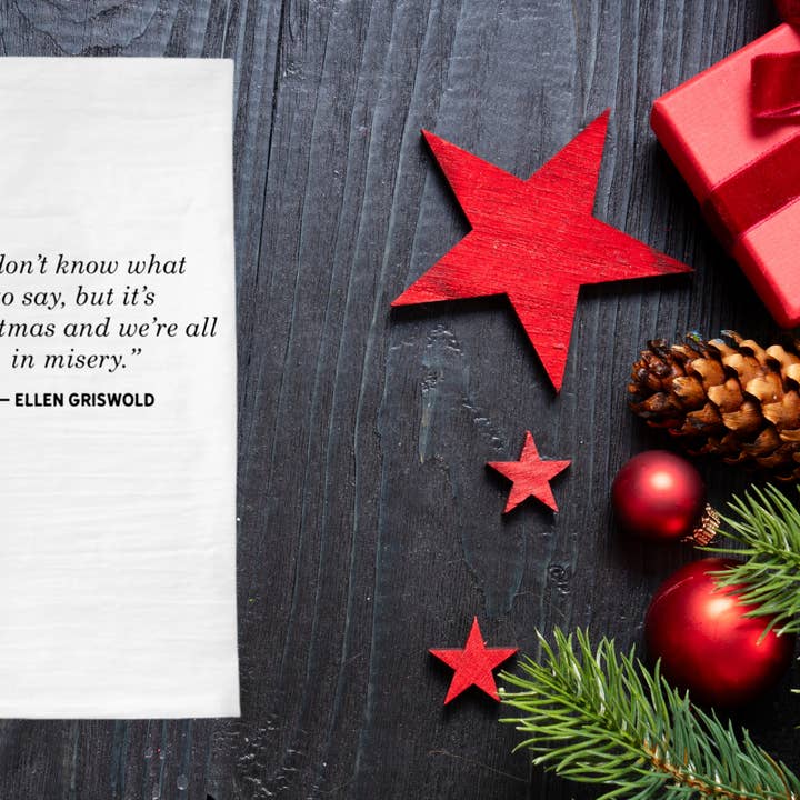 Strofinacci natalizi della famiglia Griswold per la vendita all'ingrosso da parte di Marsh View Candles & Gifts