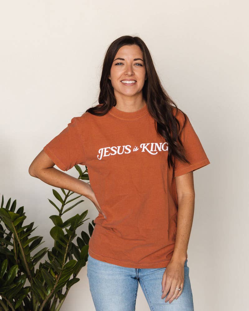 The Anastasia Co - Wholesale Screen Printed T-Shirt - Unisex - Jesus is King Tee1
