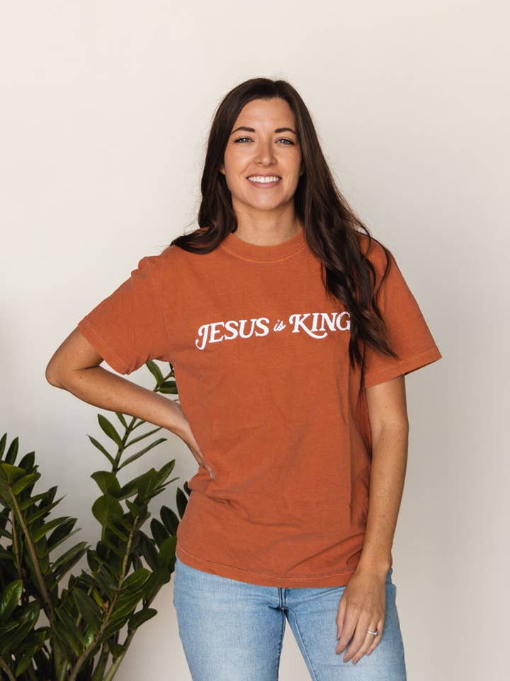 The Anastasia Co - Wholesale Screen Printed T-Shirt - Unisex - Jesus is King Tee1